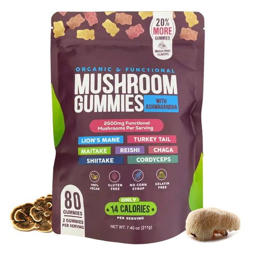 Functional mushroom gummies - mushroom,