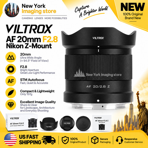 Viltrox 20mm 8 - af, f2.8